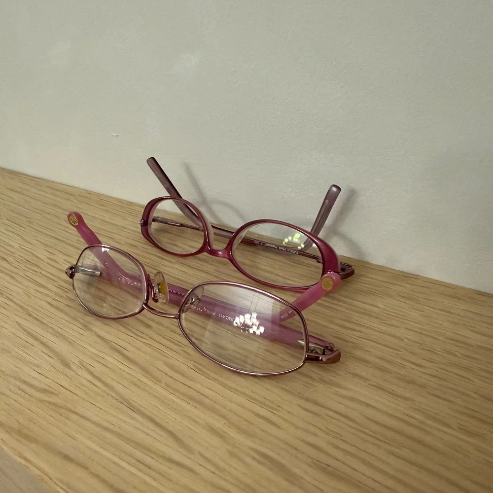 Jessica Mcclintock kids‎ vision glasses pink 130mm RL Kenmark Set Of 2